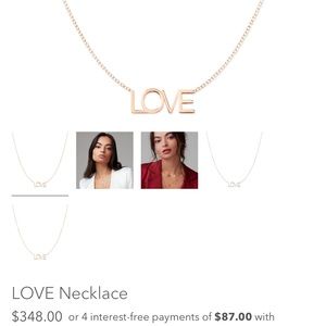 Maya Brenner LOVE necklace